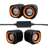 Magicvoice MV-24837 2X3 Watt Aux Multimedia Mini USB Speaker - Hoparlör - 2
