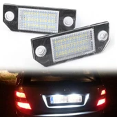 Ford Focus MK2 03-08 C Max 03-08 ile Uyumlu Plaka Ledi Aydınlatma Lambası thumbnail 2