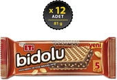 Eti Bidolu Kakao Kremalı Yer Fıstığı Parçacıklı Gofret 81 Gr 12 Adet - 1
