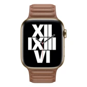 Apple Watch 5 6 7 8 9 Ultra 42 44 45mm Uyumlu Leather Link Kordon thumbnail 3