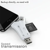 Type-C iPhone Micro Usb Kart Okuyucu SD Multi 4in1 thumbnail 3
