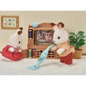 Nessiworld 5445 Sylvanian Families Çamaşır Makinesi ve Süpürge +3 yaş figür dahil değil - 4