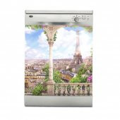 444magaza Bulaşık makinesi sticker Beyaz eşya kaplama Beyaz eşya sticker  Paris Vintec - 1