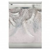 444magaza Bulaşık makinesi sticker Beyaz eşya kaplama Beyaz eşya sticker krem yaprak - 1