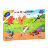 Nessiworld  Ahşap Tutmalı Bahçe Malzemeleri Puzzle - 2