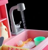 Nessiworld  Pilli İnteraktif Lavabo Seti Pembe thumbnail 5