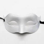 Nessiworld    Beyaz Renk Masquerade Kostüm Partisi Venedik Balo Maskesi - 1