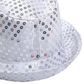 Nessiworld    Çocuk Boy Gümüş Payetli Şapka Gösteri Şapkası Michael Jackson Şapkası 54 No thumbnail 3