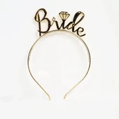 Nessiworld  BrideYazılıTaçveBrideToBeYazılıGözlükSetiAltınRenk thumbnail 1