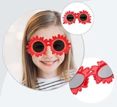 Nessiworld  KırmızıRenkPapatyaŞekilliPartiGözlüğü18x10cm thumbnail 1