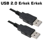İki Ucu Usb 2.0 Erkek Kaliteli Usb Kablo 20 cm thumbnail 2
