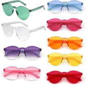 Nessiworld  Oval Şekilli Çerçevesiz Parti Gözlüğü 6 Renk 6 Adet thumbnail 1