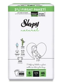 Nessiworld   Natural Bebek Bezi 2'Li Fırsat Paketi 6 Beden 46 Adet - 1