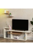 Lagomood Rode Tv Ünitesi Tv Sehpası 140 Cm Beyaz Meşe - 2