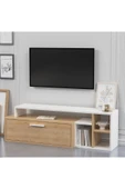 Lagomood KARAMEL TV Ünitesi Beyaz Meşe - 4