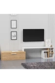 Lagomood KARAMEL TV Ünitesi Beyaz Meşe - 2