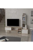 Lagomood Manzara Tv Ünitesi Tv Sehpası Beyaz  Meşe - 2