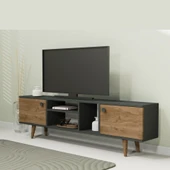 Lagomood EWO Tv Standı Antrasit Ceviz thumbnail 2