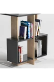 Lagomood Side Çalışma Masası Antrasit  Meşe - 4