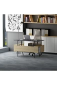 Lagomood Ironi Çalışma Masası Antrasit Meşe - 1