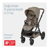 Oxford Çift Yönlü Seyahat Sistem Olabilen Bebek Arabası Twillic Truffle thumbnail 4