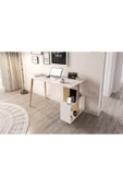 Lagomood Side Çalışma Masası Beyaz  Meşe thumbnail 1