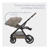 Oxford Çift Yönlü Seyahat Sistem Olabilen Bebek Arabası Twillic Truffle thumbnail 7