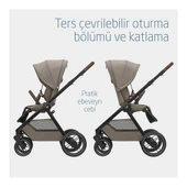 Oxford Çift Yönlü Seyahat Sistem Olabilen Bebek Arabası Twillic Truffle thumbnail 6