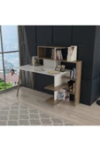 Lagomood Uzay Çalışma Masası Beyaz  Ceviz - 3
