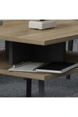 Lagomood Irony Ofis Sehpası Antrasit Ceviz - 4