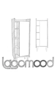 Lagomood Ruby Çok Amaçlı Dolap Banyo  Mutfak Beyaz Meşe - 3
