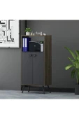 Lagomood Rasha Ofis Dolabı Antrasit Ceviz - 2