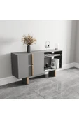 Lagomood Zenith Ofis Dolabı Antrasit Ceviz - 1