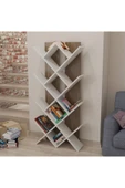 Lagomood Rahle Kitaplık Beyaz  Ceviz - 1