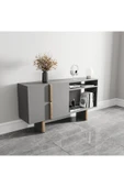 Lagomood Zenith Ofis Takımı  Antrasit Ceviz - 4