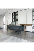 Lagomood Zenith Ofis Masası Antrasit Ceviz - 1