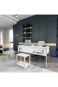 Lagomood Zenith Ofis Masa Takımı Beyaz Meşe - 1