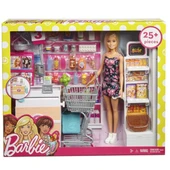 FRP01 Barbie Süpermarkette Oyun Seti - 1