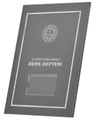 Gülpaş 8 Ders Yoklamalı Ders Defteri Gri Plastik Kapak 388 - 1