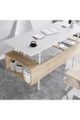 Lagomood Irony Maxi Ofis Masa Takımı Beyaz Meşe - 3