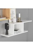 Lagomood Deren Plus Duvar Rafı Beyaz Meşe - 2