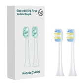 NPO Nicefeel X610-Z Dakikada 40000 Diş Fırçası Yedek Başlığı 2'li - Beyaz - 2
