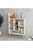 Lagomood New Sally Kitaplık Beyaz  Meşe - 1