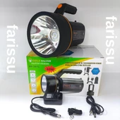 Gold Silver GS-2671 40W Şarjlı El Feneri – 8000mAh Güçlü Aydınlatma, Araçta Şarj Özellikli Taşınabilir Fener - 6