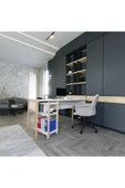 Lagomood Zenith Kitaplık Beyaz Meşe - 4