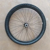 CARRARO 26X2.10 XLC LASTİK+JANT TEL ÖRÜLÜ KALIN TEKERLEK DAĞ DISK UYUMLU - 1