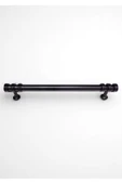 Nesli Alüminyum Metal Lüks Modern Mobilya Çekmece Mutfak Dolabı Kulpu Siyah 160mm (10 Adet) - 2