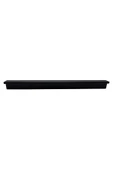 Fulya Alüminyum Metal Lüks Modern Mobilya Çekmece Mutfak Dolabı Kulpu Siyah 96mm (10 Adet) - 2