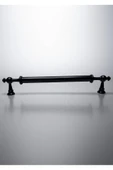 Ezgi Alüminyum Metal Lüks Modern Mobilya Çekmece Mutfak Dolabı Kulpu Siyah 224mm (5 Adet) - 3