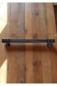 Çizgili Nesli Alüminyum Metal Lüks Modern Mobilya Çekmece Mutfak Dolabı Kulpu Siyah 224mm - 4